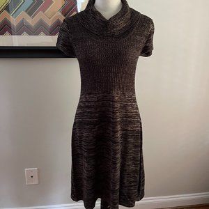 Calvin Klein Brown/Dark Brown Sweater Dress M